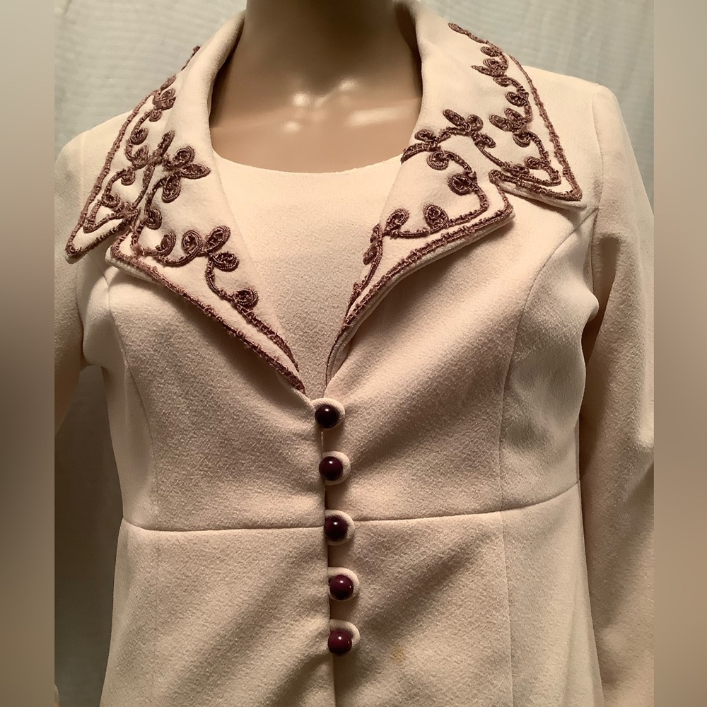 Cream Dress & Jacket Set - Picture 8 of 12